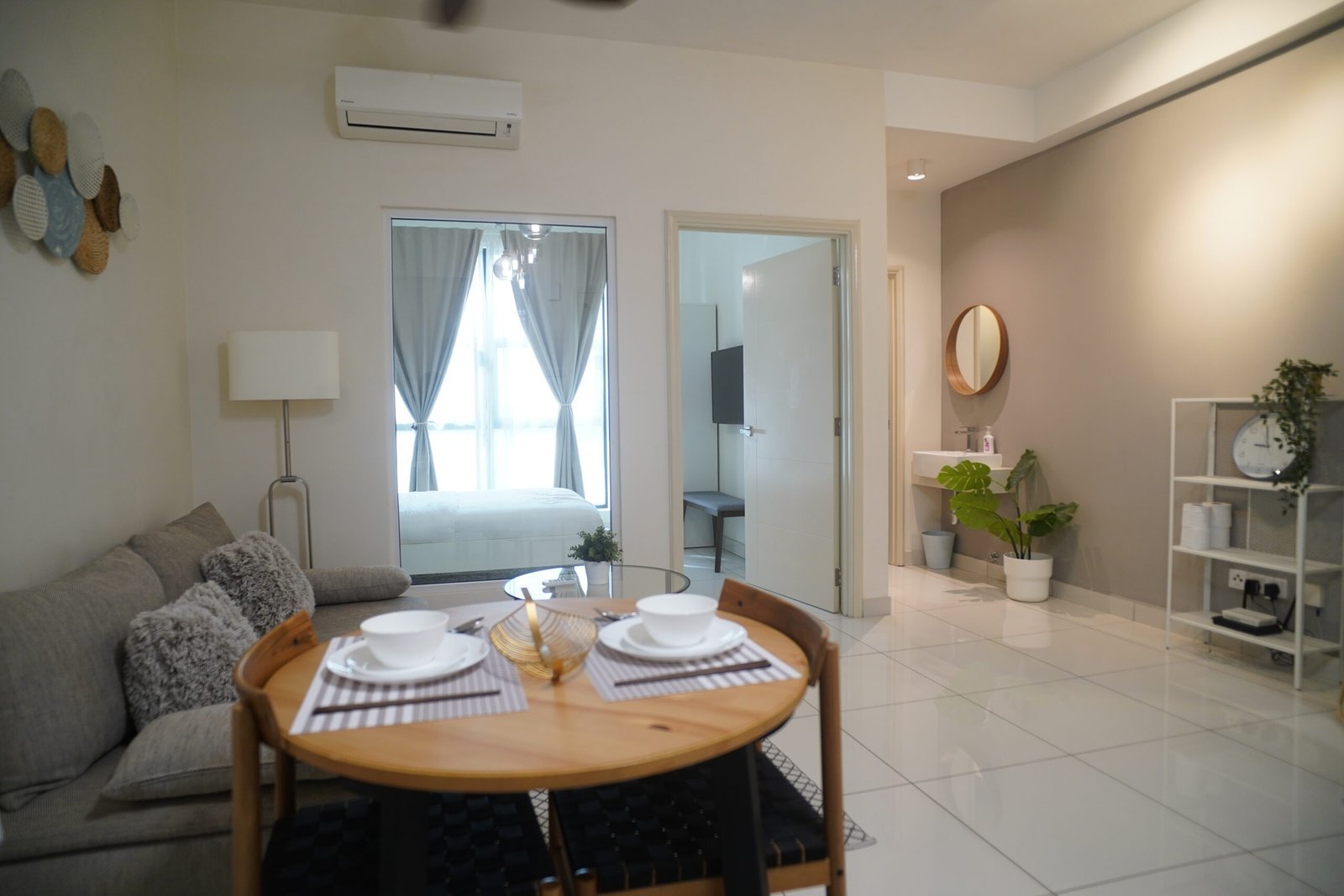 The living and dining area of an RGP Homes apartment at Arte Mont Kiara